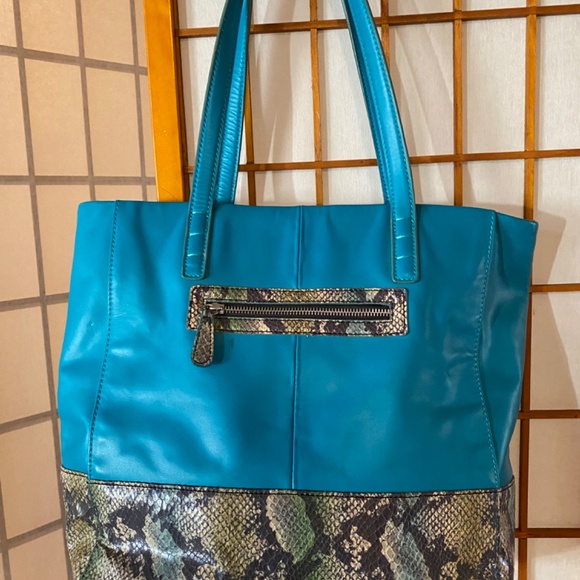 Kate Landry large Turquoise Tote - Picture 5 of 8